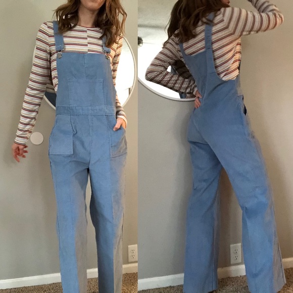Vintage Pants - Amazing! Vintage 70’s corduroy flare overalls